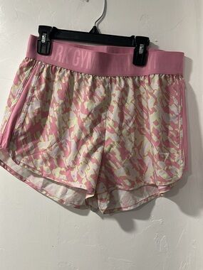 Pink Gymshark Patterned Shorts